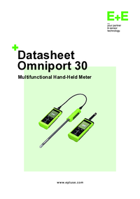 Thumbnail of document Data Sheet - OMNIPORT 30 Multifunctional Handheld Meter